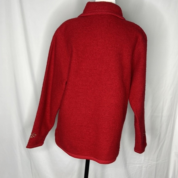 baya red wool embroidered cardigan jacket - Picture 2 of 10
